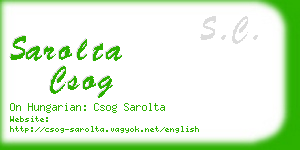 sarolta csog business card